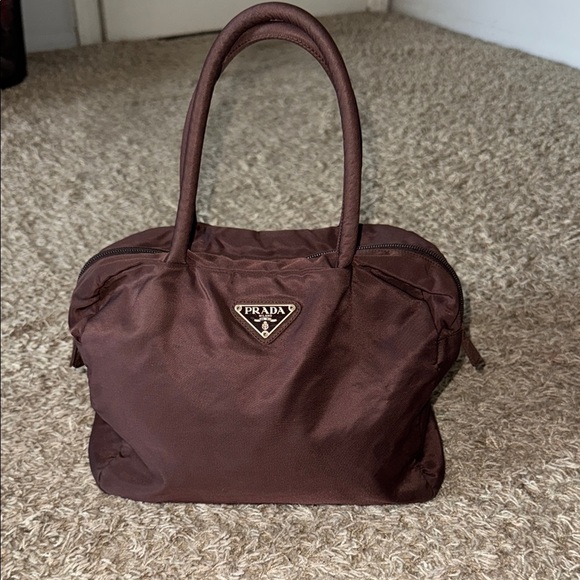 Prada Chocolate Brown nylon Bag - Picture 1 of 7